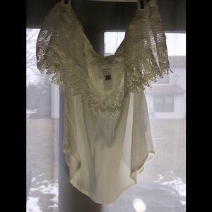 NWT Nordstrom ivory off the shoulder size medium